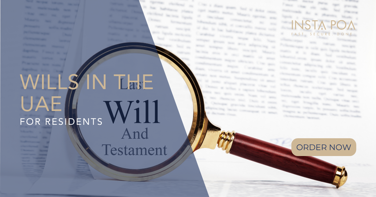 wills in the UAE for residents